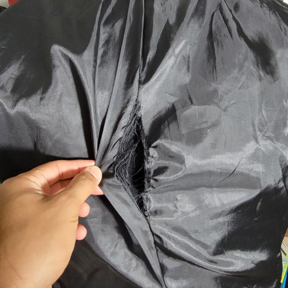 Banana Republic Mens Sport Coat Blazer Three Button Solid Black Cotton Twill 46R - Picture 12 of 16